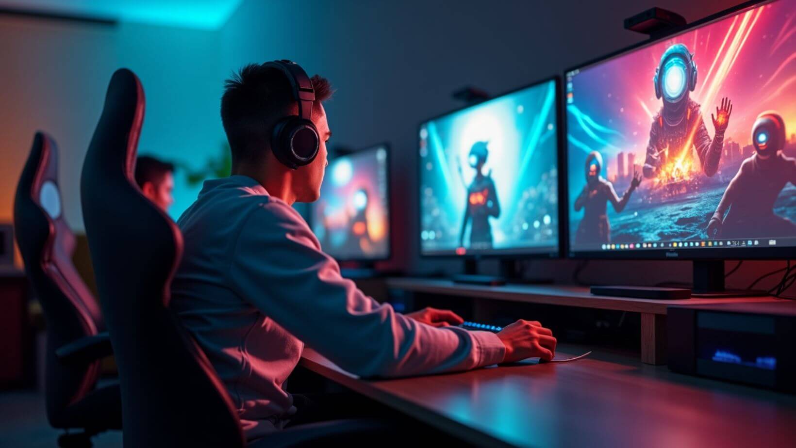Gamers are streaming on YouTube or Twitch.