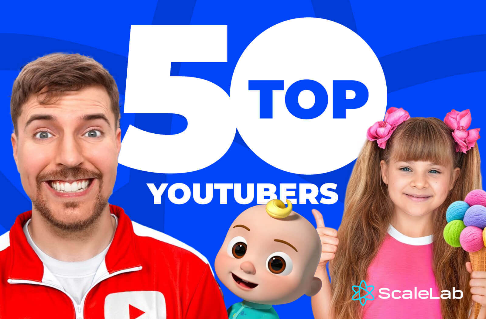 Rating of the 50 Most Subscribed YouTube Channels
